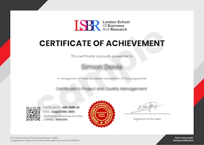 Sample Certificate